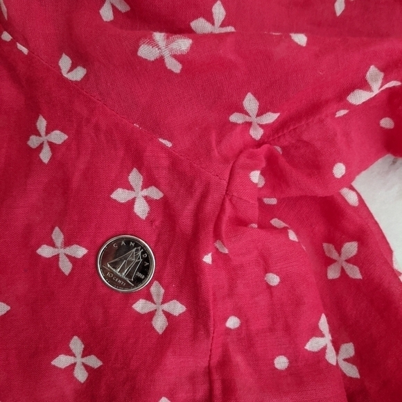 Anthropologie kopal boho luma peasant boho polka dot top xs - Picture 6 of 11